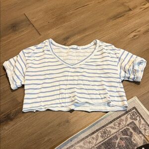 Altard state cropped striped shirt